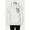 Men's oversized hoodie with branded logo