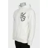 Men's oversized hoodie with branded logo