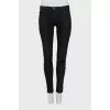 Skinny jeans with relief inserts