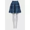 Wide skirt decorated with lace