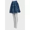 Wide skirt decorated with lace