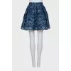 Wide skirt decorated with lace