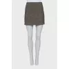 Mini skirt decorated with sequins with tag
