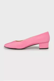 Pink textile shoes