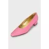 Pink textile shoes