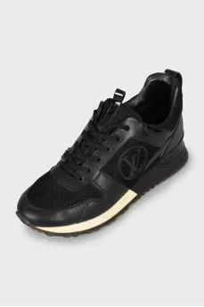 Leather and textile sneakers Run Away
