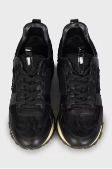 Leather and textile sneakers Run Away