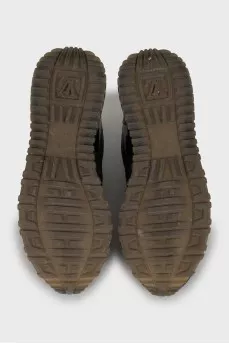 Leather and textile sneakers Run Away