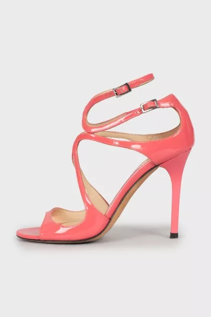 Pink stiletto sandals