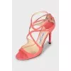 Pink stiletto sandals