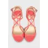 Pink stiletto sandals