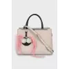 Leather bag 2Jours with decor