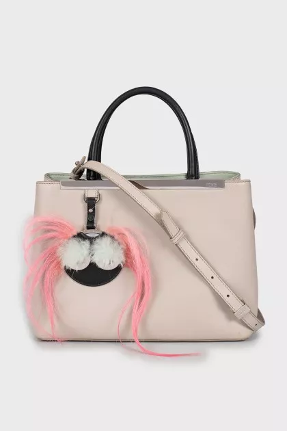 Leather bag 2Jours with decor