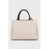 Leather bag 2Jours with decor