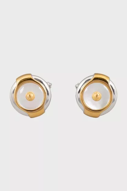 Men's Two-Tone Cufflinks with Twist Clasp