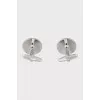 Men's Cufflinks with Blue Enamel
