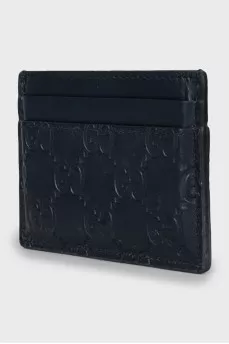 Embossed leather cardholder