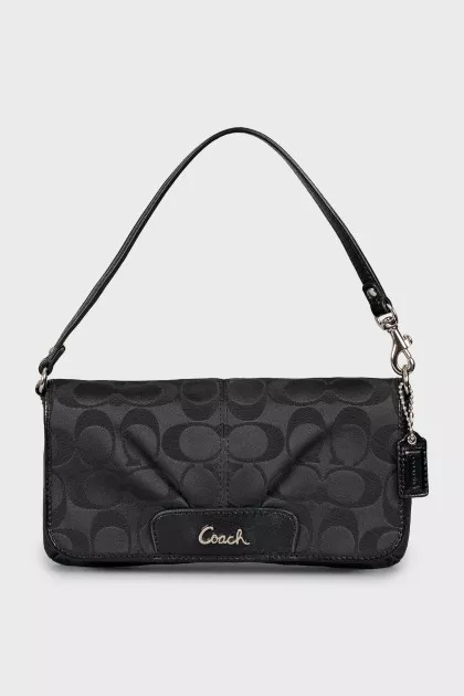Textile bag with branded print