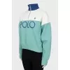 Zip-up sweatshirt with brand logo