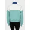 Zip-up sweatshirt with brand logo
