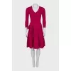 Ribbed fitted dress