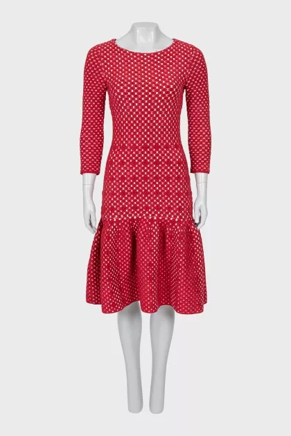 Fitted dress with 3/4 sleeves