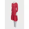 Fitted dress with 3/4 sleeves