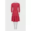 Fitted dress with 3/4 sleeves