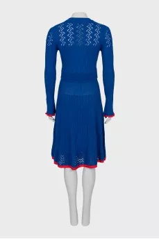 Fitted dress in blue