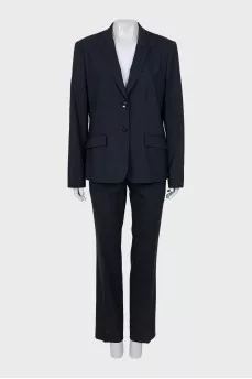 Black trouser suit