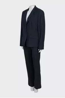 Black trouser suit
