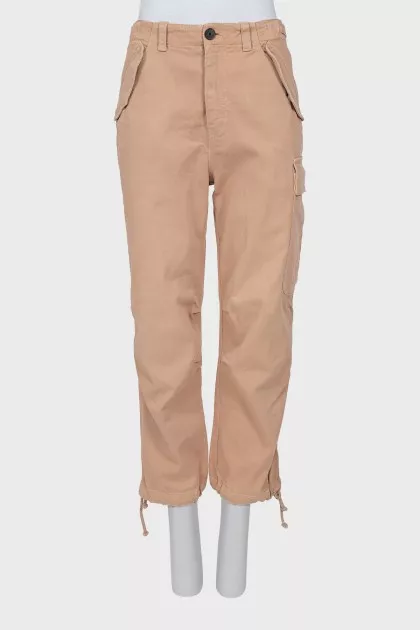 Beige cargo jeans