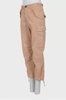 Beige cargo jeans