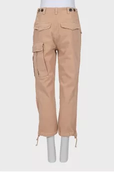 Beige cargo jeans