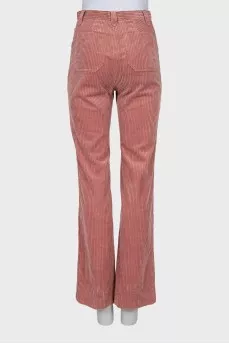 Вельветовые брюки прямого кроя 