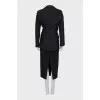 Black skirt and jacket suit
