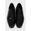 Men's patent leather shoes