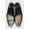 Men's patent leather shoes