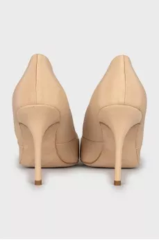 Textile stiletto heels