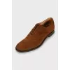 Men's brown suede brogues