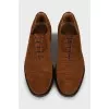 Men's brown suede brogues