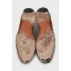 Men's brown suede brogues