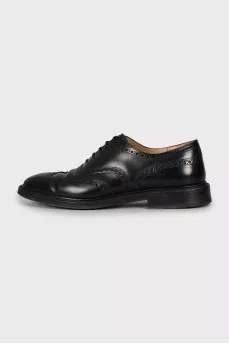 Men's brogues made of perforated leather