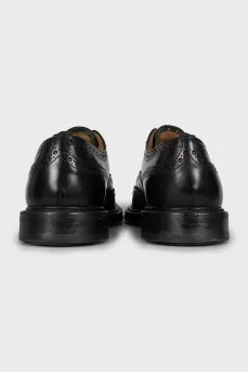 Men's brogues made of perforated leather