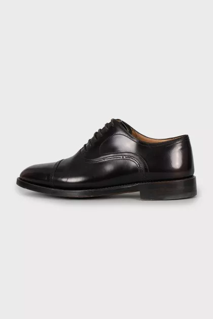 Men's smooth leather oxfords