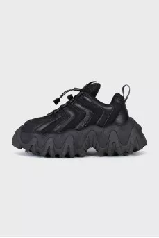 Halo sneakers made of leather and textile