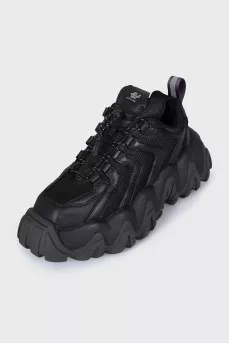 Halo sneakers made of leather and textile
