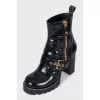 Star Trail Leather Ankle Boots