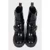 Star Trail Leather Ankle Boots