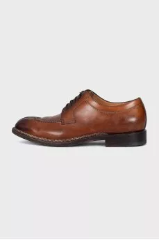 Men's lace-up leather shoes